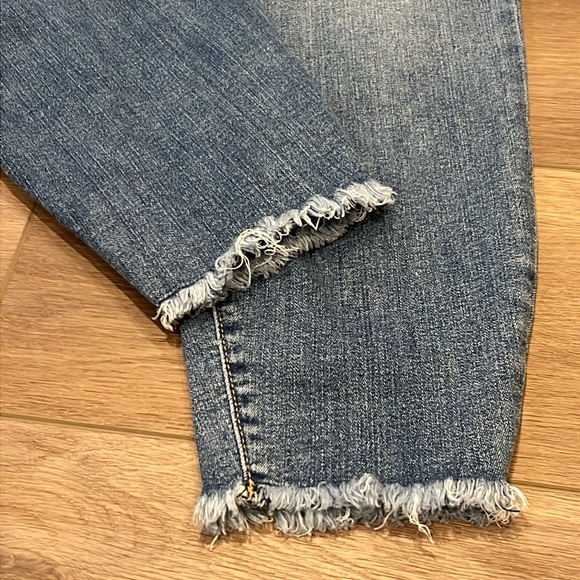 KUT from the Kloth Donna High-Rise Skinny Distressed Ankle Jeans Fray 18W - Picture 8 of 15